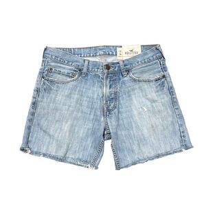Hollister Men’s Cut Off Denim Shorts Size 32